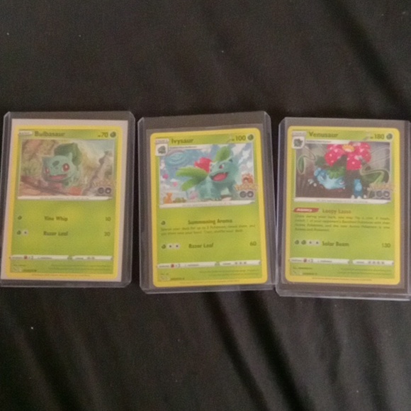 POKéMON"venusaur GO holographic #3 evolution set. - Picture 2 of 8